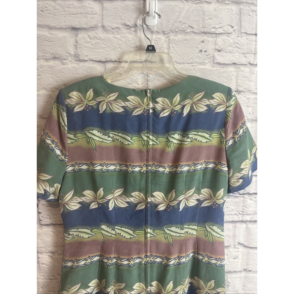 Adrianna Papell Women's Vintage 90s 100% Silk Cottagecore  Dress Size 14 - Picture 6 of 14